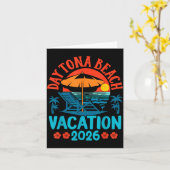 Daytona Beach Florida 2026 Family Vacation Summer  Kaart (Gele Bloem)