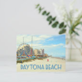 Daytona Beach Florida beach foto Briefkaart (Staand voorkant)