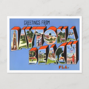 Daytona Beach, Florida  Big Letters Briefkaart