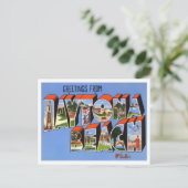 Daytona Beach, Florida  Big Letters Briefkaart (Staand voorkant)