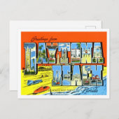 Daytona Beach, Florida  Big Letters Briefkaart (Voorkant / Achterkant)