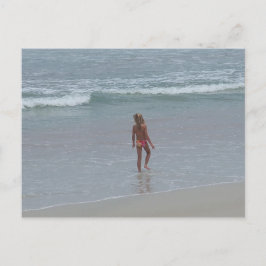 Daytona Beach Florida Bikini Girl Post card FL Briefkaart