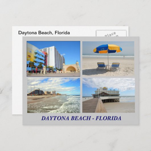Daytona Beach Florida Briefkaart (Voorkant / Achterkant)