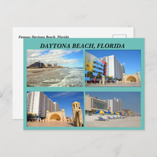 Daytona Beach Florida Briefkaart (Voorkant / Achterkant)