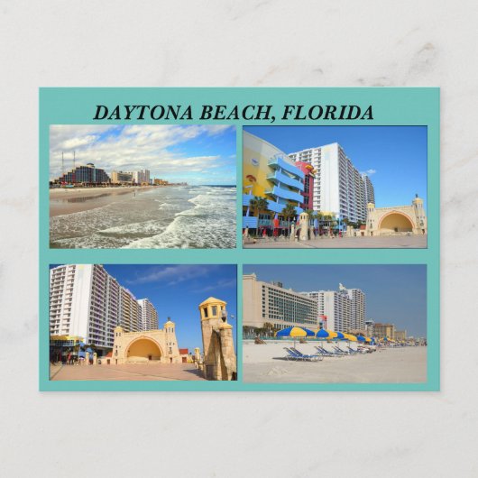 Daytona Beach Florida Briefkaart (Voorkant)