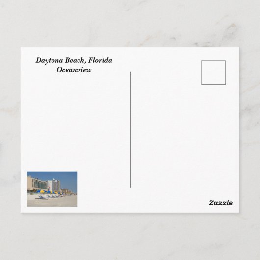Daytona Beach, Florida Briefkaart (Achterkant)