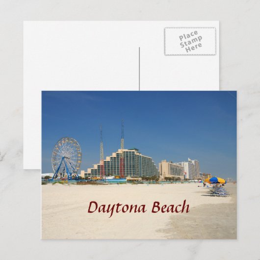 Daytona Beach Florida Briefkaart (Voorkant / Achterkant)