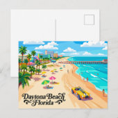 Daytona Beach Florida Briefkaart (Voorkant / Achterkant)