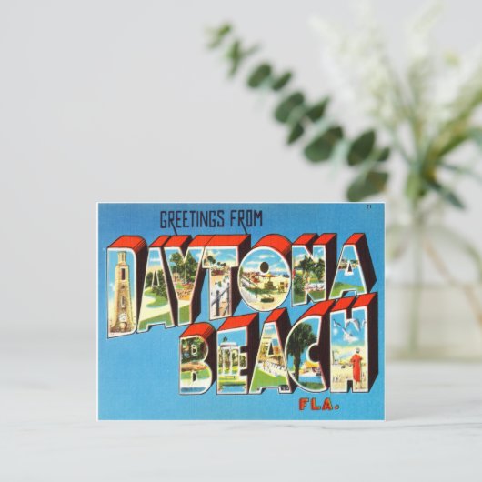 Daytona Beach Florida Briefkaart (Staand voorkant)