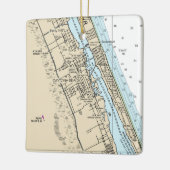 Daytona Beach Florida Chart Keramisch Ornament (Links)