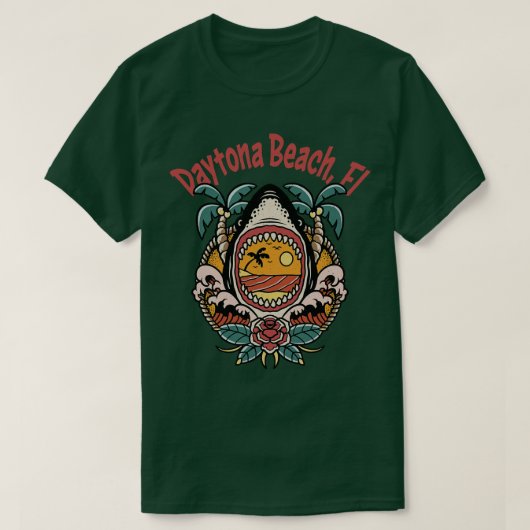 Daytona Beach Florida East Coast Stranden Surf Sur T-shirt (Design voorkant)