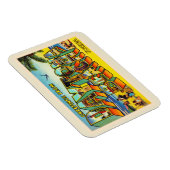 Daytona Beach Florida FL Briefkaart met grote lett Magneet (Rechterzijde)