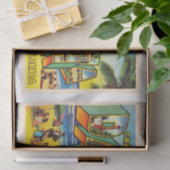 Daytona Beach Florida FL Briefkaart met grote lett Tissuepapier (Geschenk)