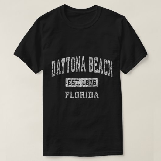 Daytona Beach Florida FL Vaste Sport T-shirt (Design voorkant)