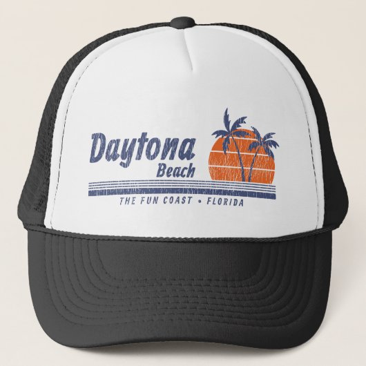Daytona Beach Florida Fun Coast Trucker Pet (Voorkant)