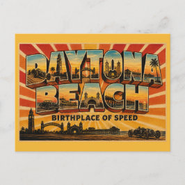 Daytona Beach Florida Geboorteplaats van Snelheid Briefkaart