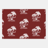 Daytona Beach Florida Green Pset Green Red Inpakpapier Vel (Voorkant 3)