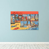 Daytona Beach, Florida - Grote letterscènes Canvas Afdruk (Insitu (Houten vloer))
