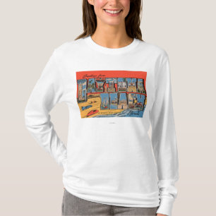 Daytona Beach, Florida - Grote letterscènes T-shirt