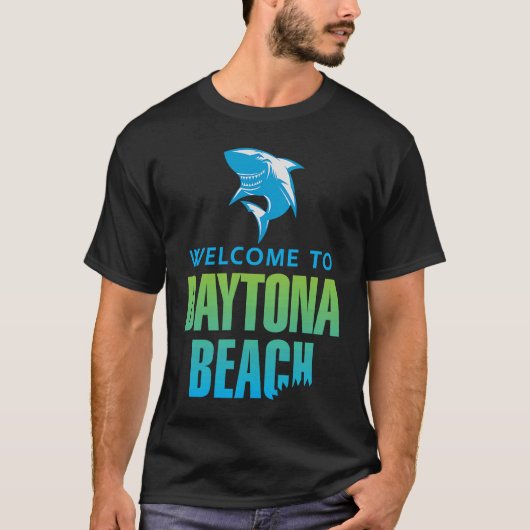 Daytona Beach Florida haaienbeet T-shirt (Voorkant)