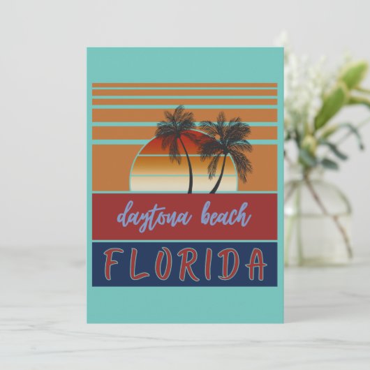 Daytona Beach Florida Kaart (Staand voorkant)