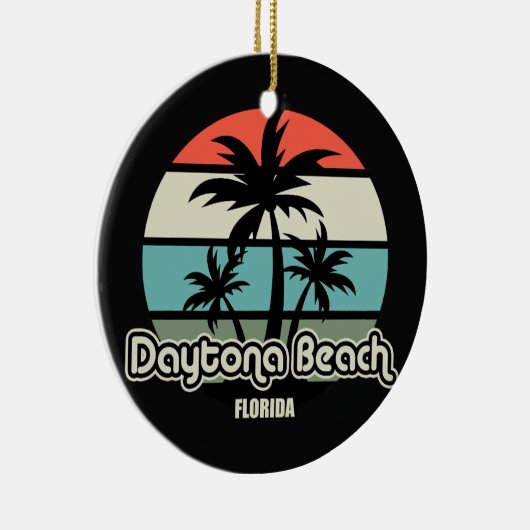 Daytona Beach, Florida Keramisch Ornament (Rechts)