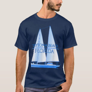 Daytona Beach Florida kustvaart Nautical Sailing S T-shirt