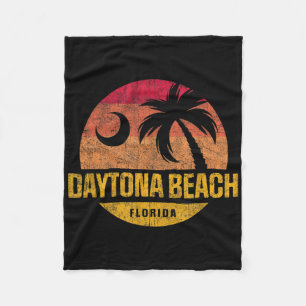 Daytona Beach Florida Palm Tree Sunset Vac Fleece Deken