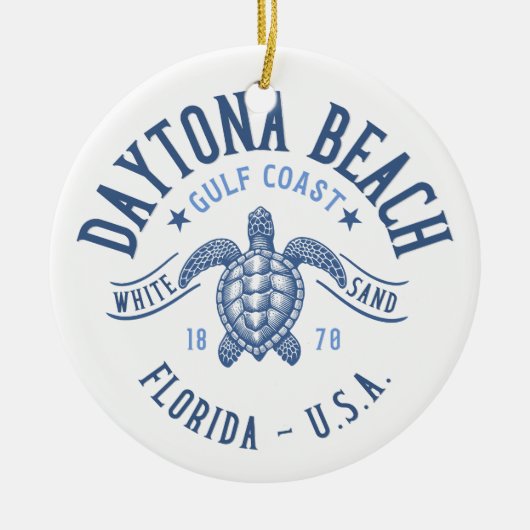 Daytona Beach Florida Paradise Beach Keramisch Ornament (Voorkant)