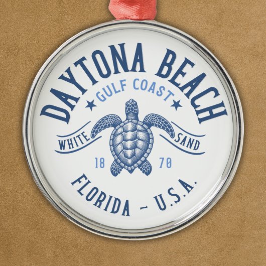 Daytona Beach Florida Paradise Beach Metalen Ornament