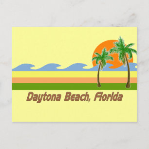 Daytona Beach Florida RETRO T shirt Briefkaart
