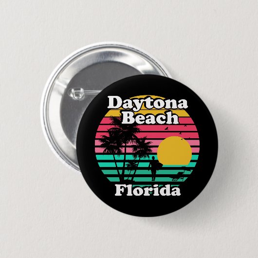  Daytona Beach Florida Ronde Button 5,7 Cm (Voorkant /achterkant)