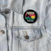  Daytona Beach Florida Ronde Button 5,7 Cm (In situ)