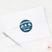 Daytona Beach Florida Ronde Sticker (Envelop)