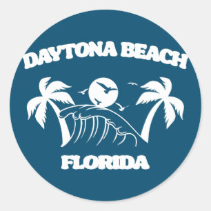 Daytona Beach Florida Ronde Sticker
