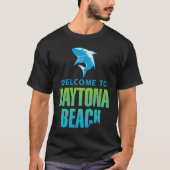 Daytona Beach Florida Shark Bite T-shirt (Voorkant)