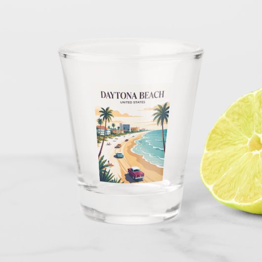 Daytona Beach Florida Shot Glas (Voorkant)