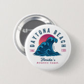 DAYTONA BEACH FLORIDA SUMMER WAVACATION RONDE BUTTON 5,7 CM (Voorkant /achterkant)