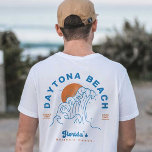 DAYTONA BEACH FLORIDA SUMMER WAVACATION T-SHIRT<br><div class="desc">DAYTONA BEACH FLORIDA SUMMER WAVES VACATION - Dit  design Daytona Beach design met een silhouette zonsondergang,  zeemijlen en lijngolven om een lenteseizoen of wintervakantie in Florida te herinneren. Dit t-shirt maakt ook een geweldig cadeauidee voor degenen die van Daytona Beach Florida houden.</div>