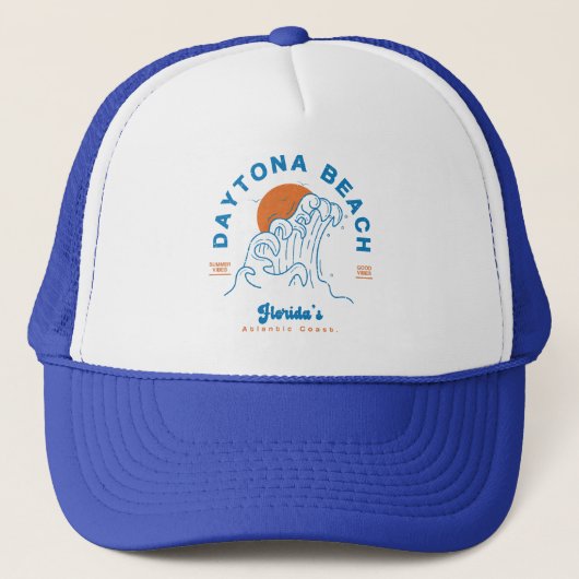 DAYTONA BEACH FLORIDA SUMMER WAVACATION TRUCKER PET (Voorkant)