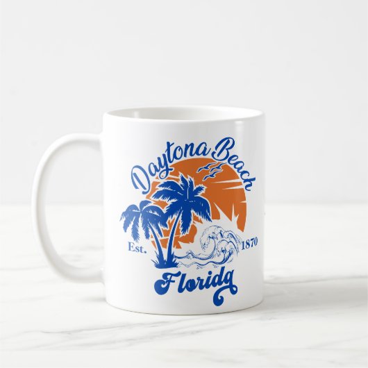 Daytona Beach Florida Summer Waves Vakantie jaren  Koffiemok (Links)