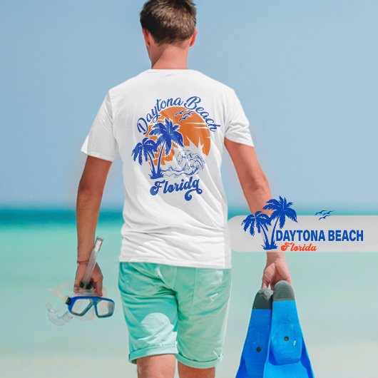 Daytona Beach Florida Summer Waves Vakantie jaren  T-shirt