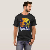 Daytona Beach Florida Sunset Beach Retro T-shirt (Voorkant volledig)