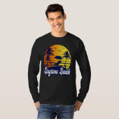 Daytona Beach Florida Sunset Beach Retro T-shirt (Voorkant volledig)