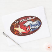 Daytona Beach Florida surf kunst stickers (Envelop)