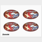 Daytona Beach Florida surf kunst stickers (Vel)