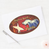Daytona Beach Florida surfer golft stickers (Envelop)