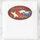 Daytona Beach Florida surfer golft stickers (Tas)