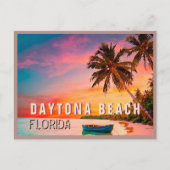 Daytona Beach Florida Tropische palmboom jaren 195 Briefkaart (Voorkant)
