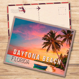 Daytona Beach Florida Tropische palmboom jaren 195 Briefkaart